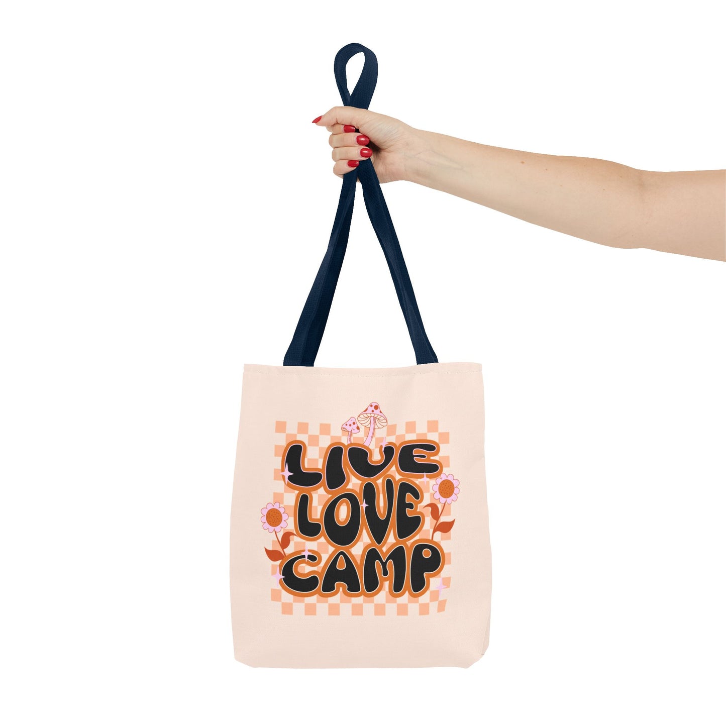 LIVE LOVE CAMP tote bag