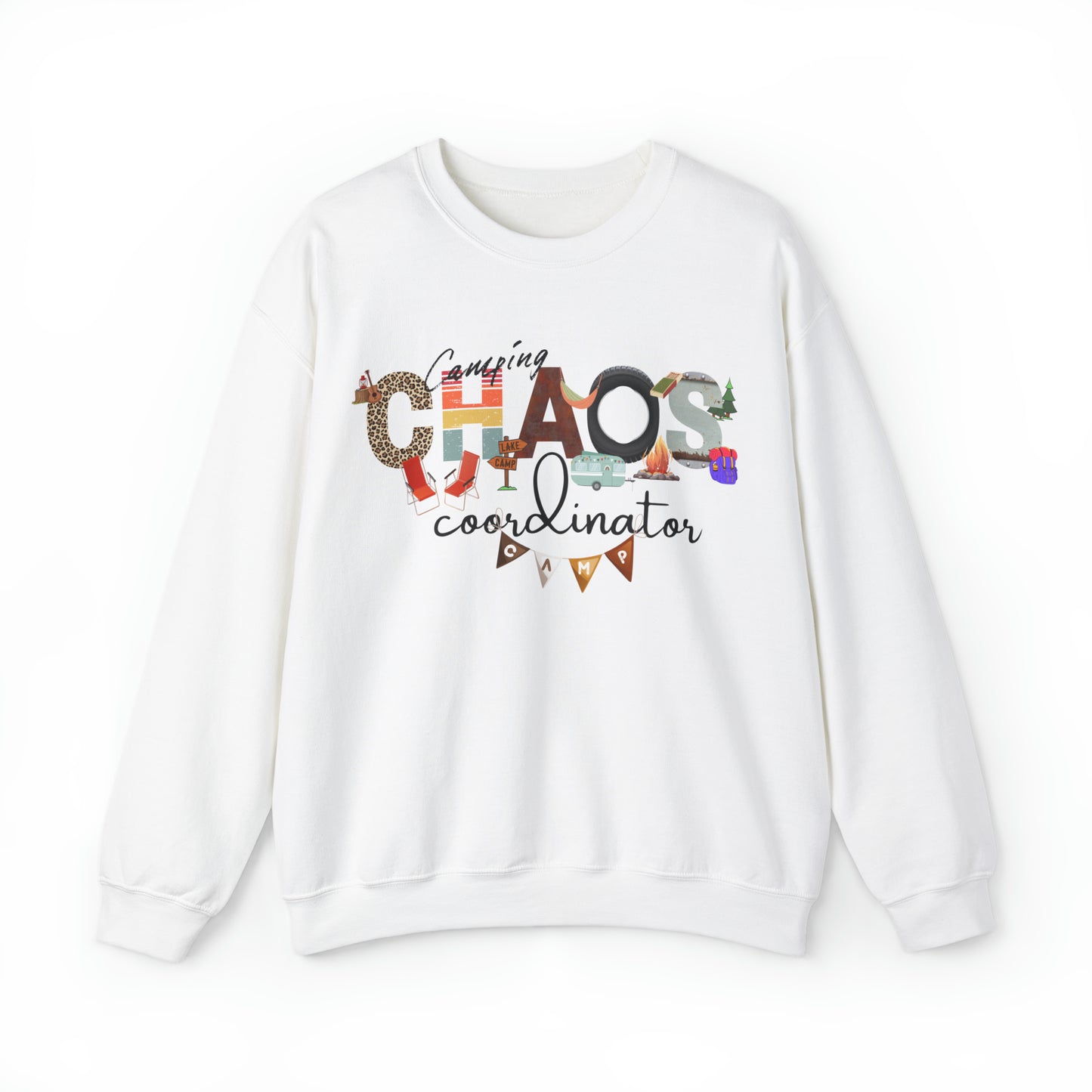 CAMPING CHAOS COORDINATOR Crewneck Sweatshirt