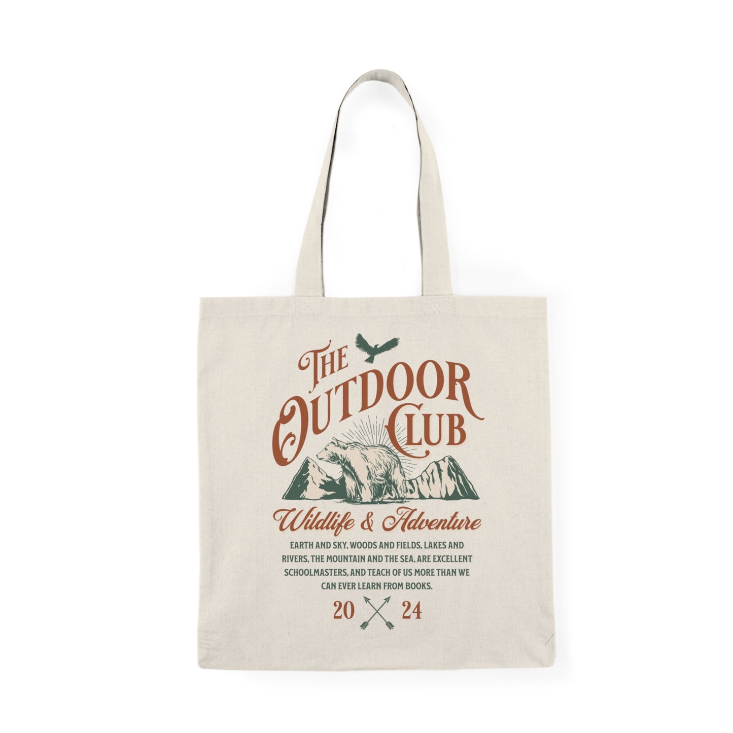 OUTDOOR CLUB cotton tote bag