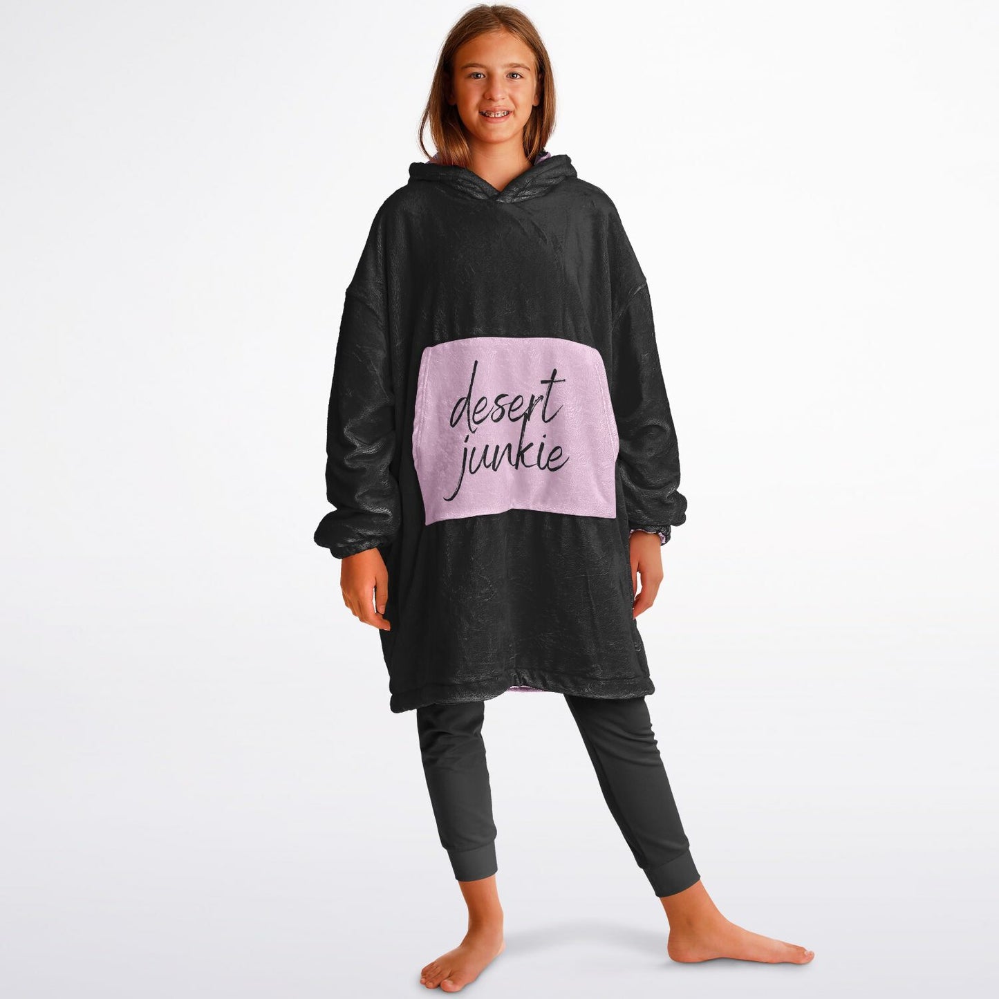 DESERT JUNKIE PINK Youth Reversible Snug Hoodie