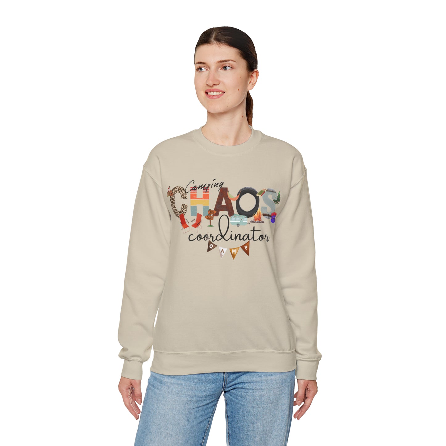 CAMPING CHAOS COORDINATOR Crewneck Sweatshirt