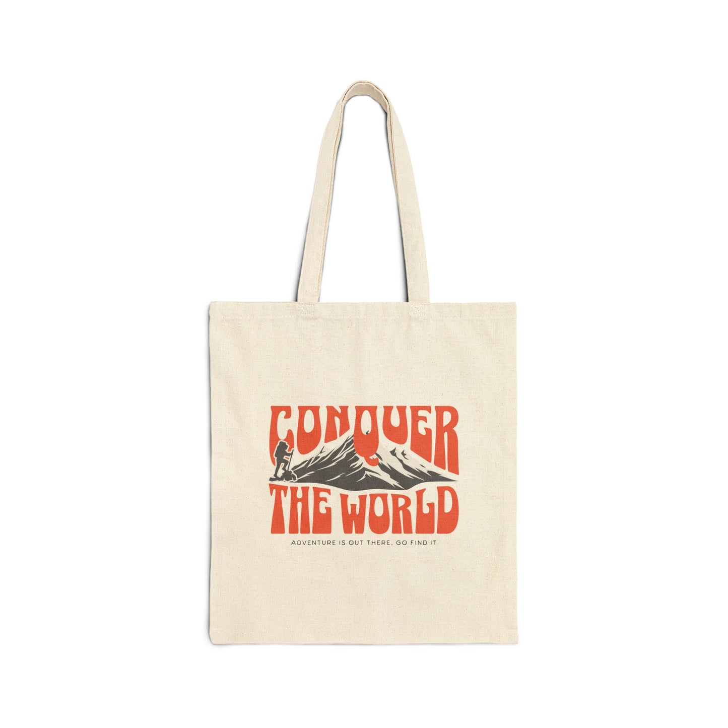 CONQUER THE WORLD canvas tote bag