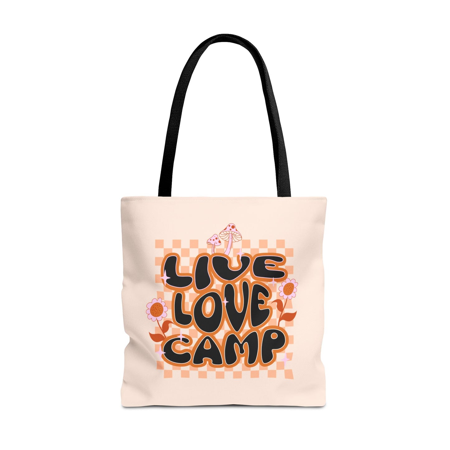LIVE LOVE CAMP tote bag