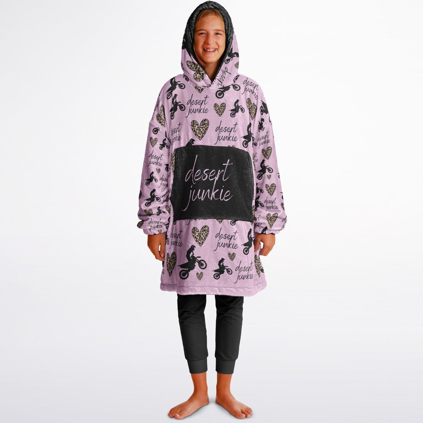 DESERT JUNKIE PINK Youth Reversible Snug Hoodie