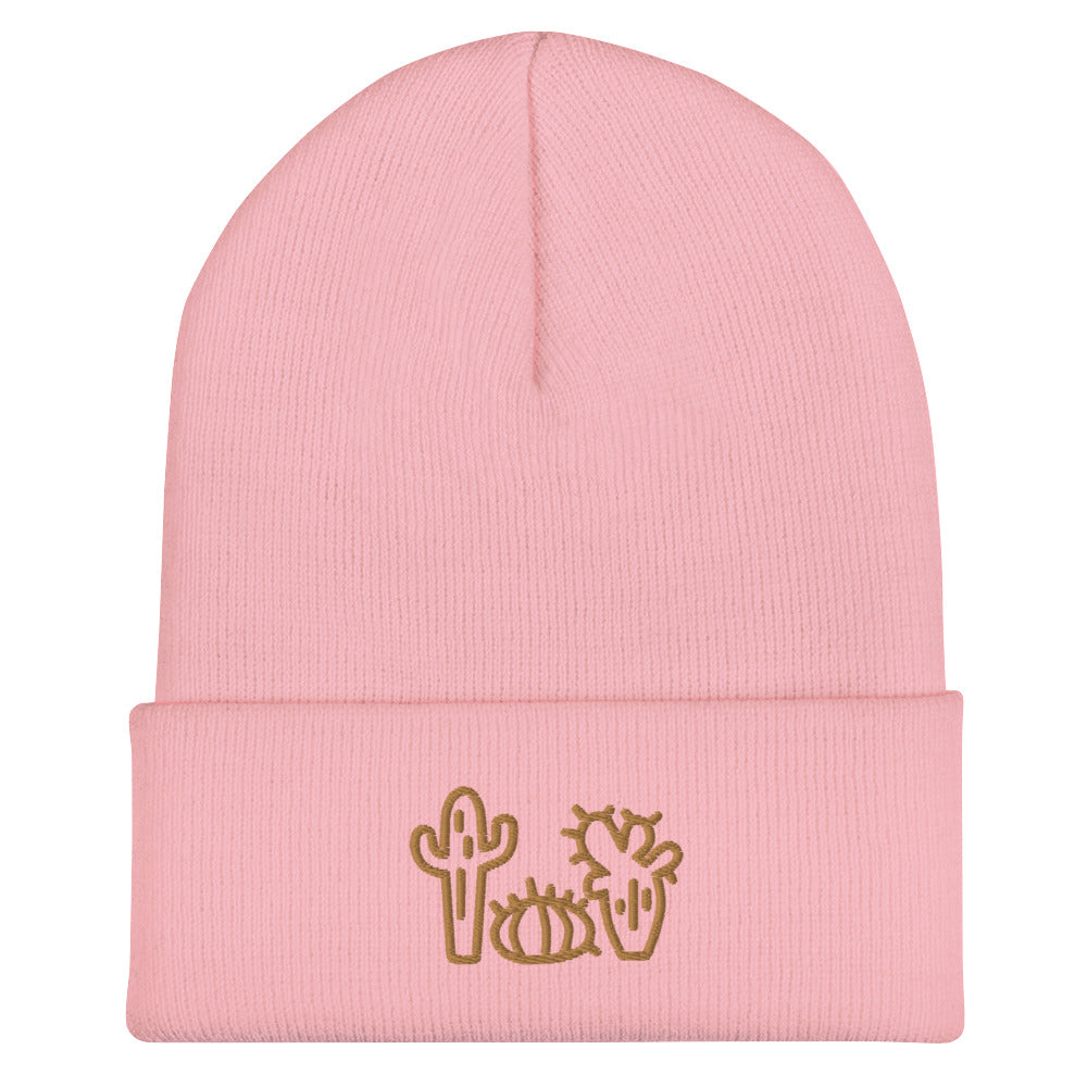 DESERT CACTUS Embroidered Cuffed Beanie