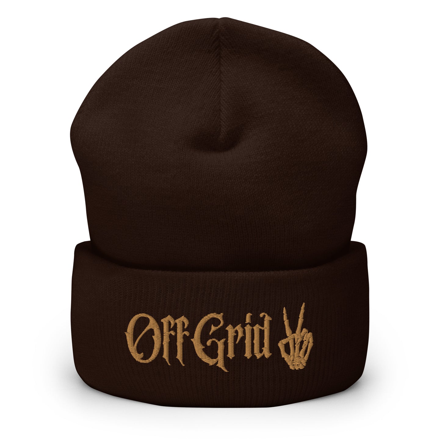 OFF GRID Embroidered Cuffed Beanie