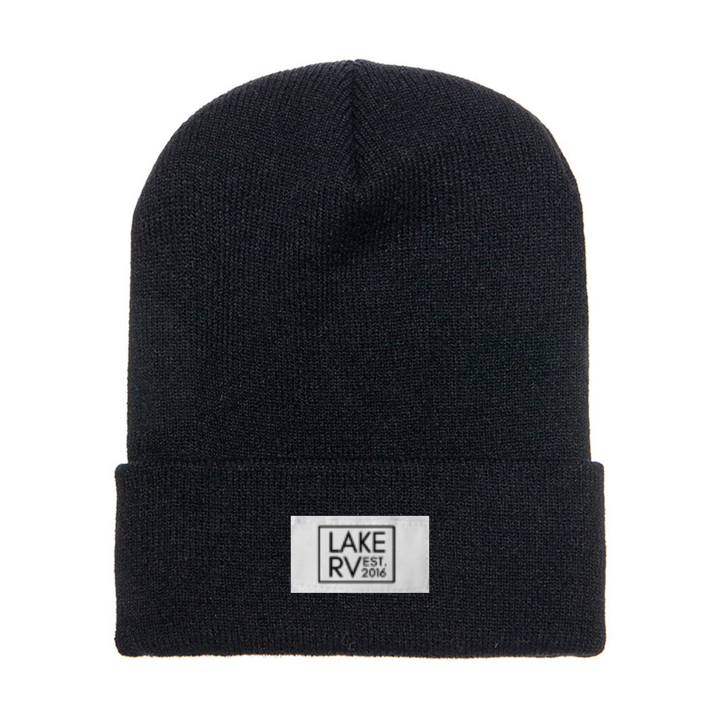 LAKE RV PATCH CUFFED BEANIE BLACK