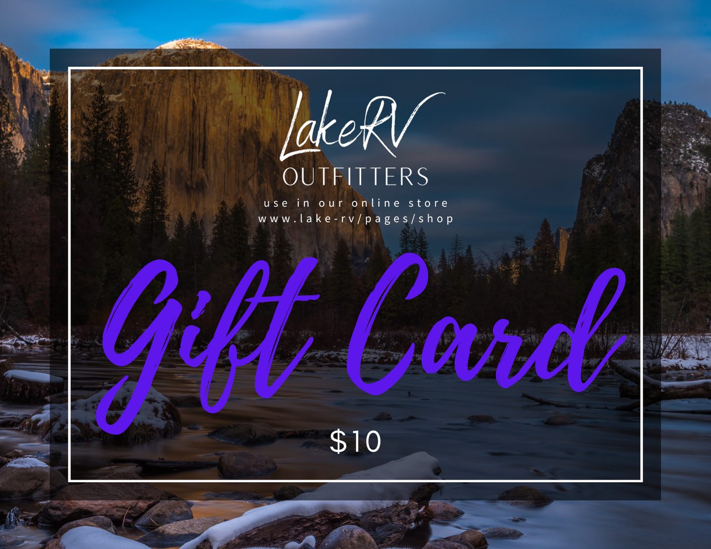 Lake RV Gift Card