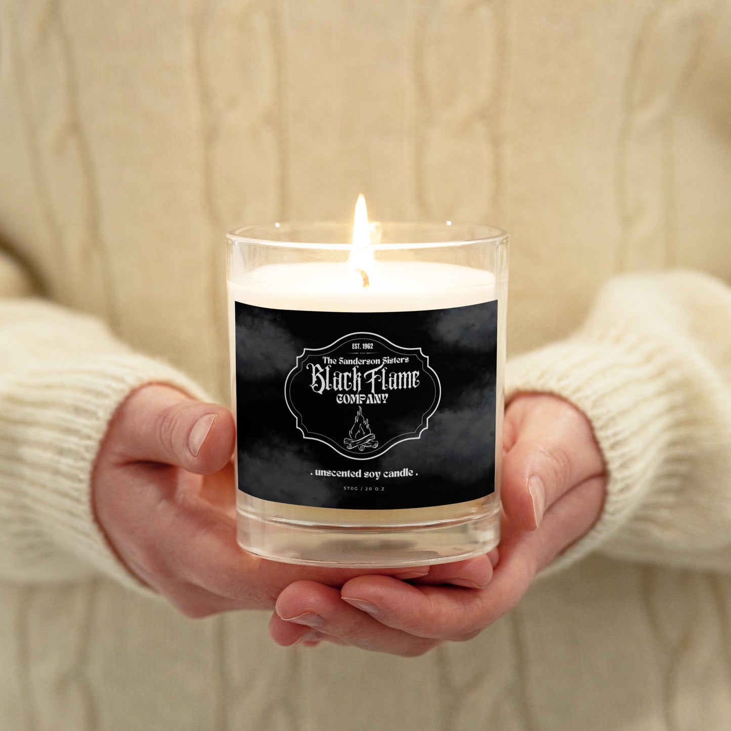 Black Flame candle