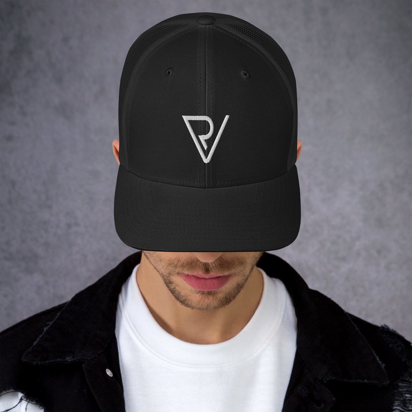 RV Embroidered 3D Puff Trucker Cap