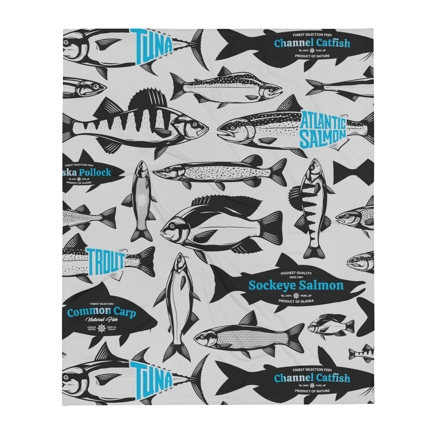 FRESH CATCH Throw Blanket