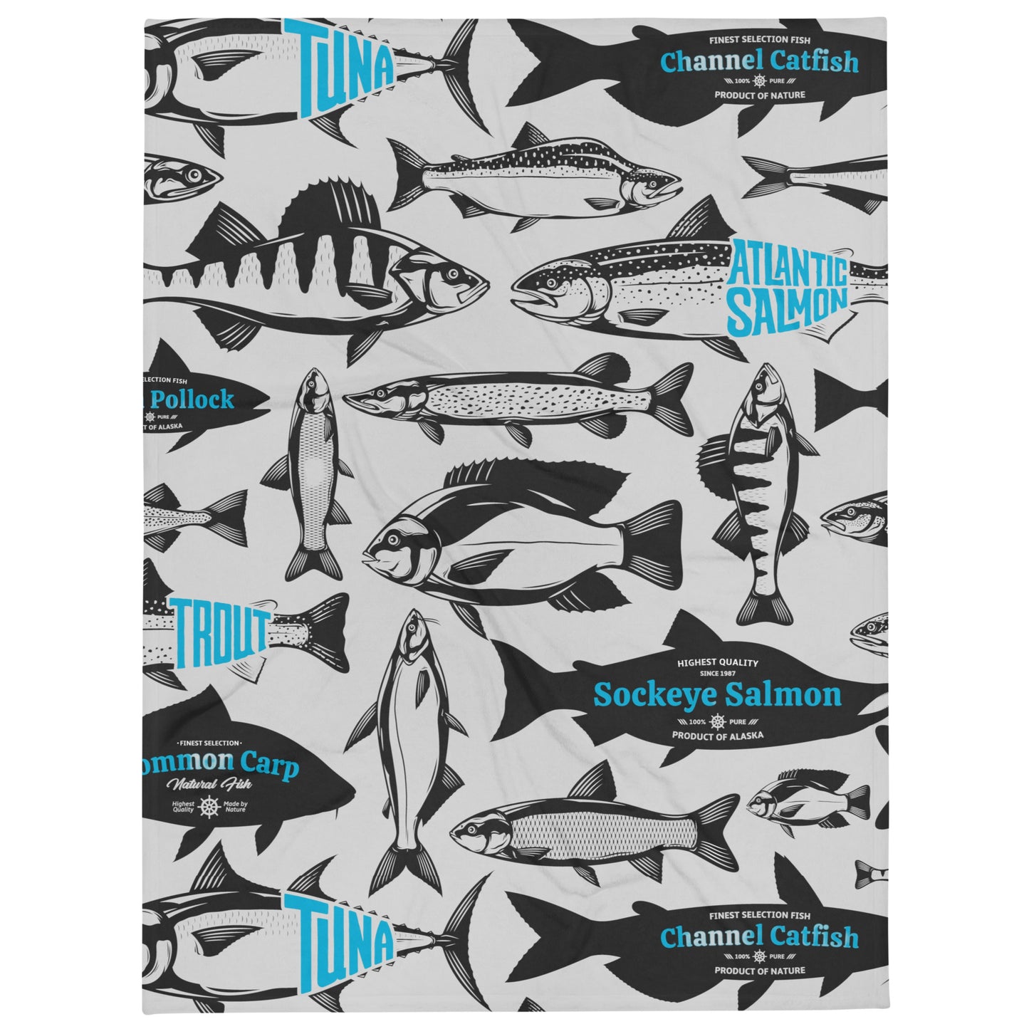 FRESH CATCH Throw Blanket