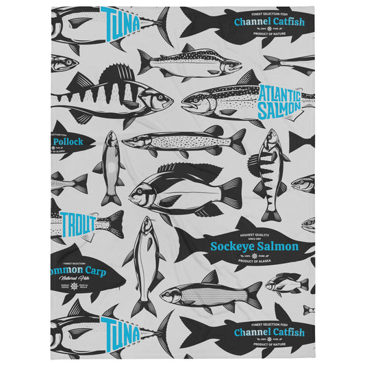 FRESH CATCH Throw Blanket