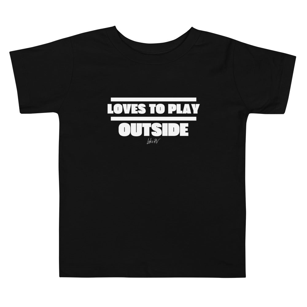 LOVES TO PLAY OUTSIDE toddler s/s tee