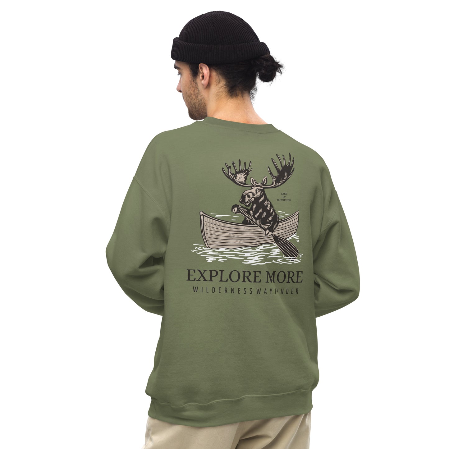 EXPLORING MOOSE crewneck sweatshirt