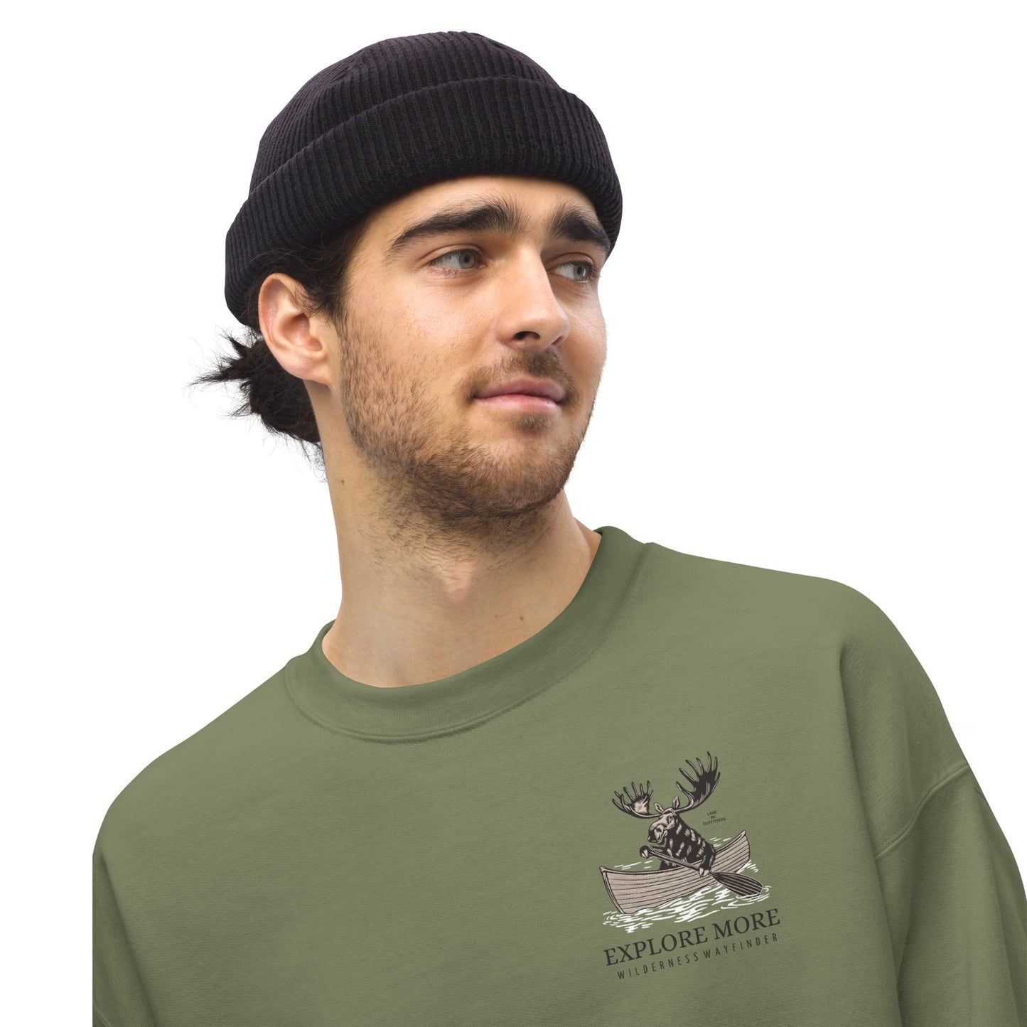 EXPLORING MOOSE crewneck sweatshirt