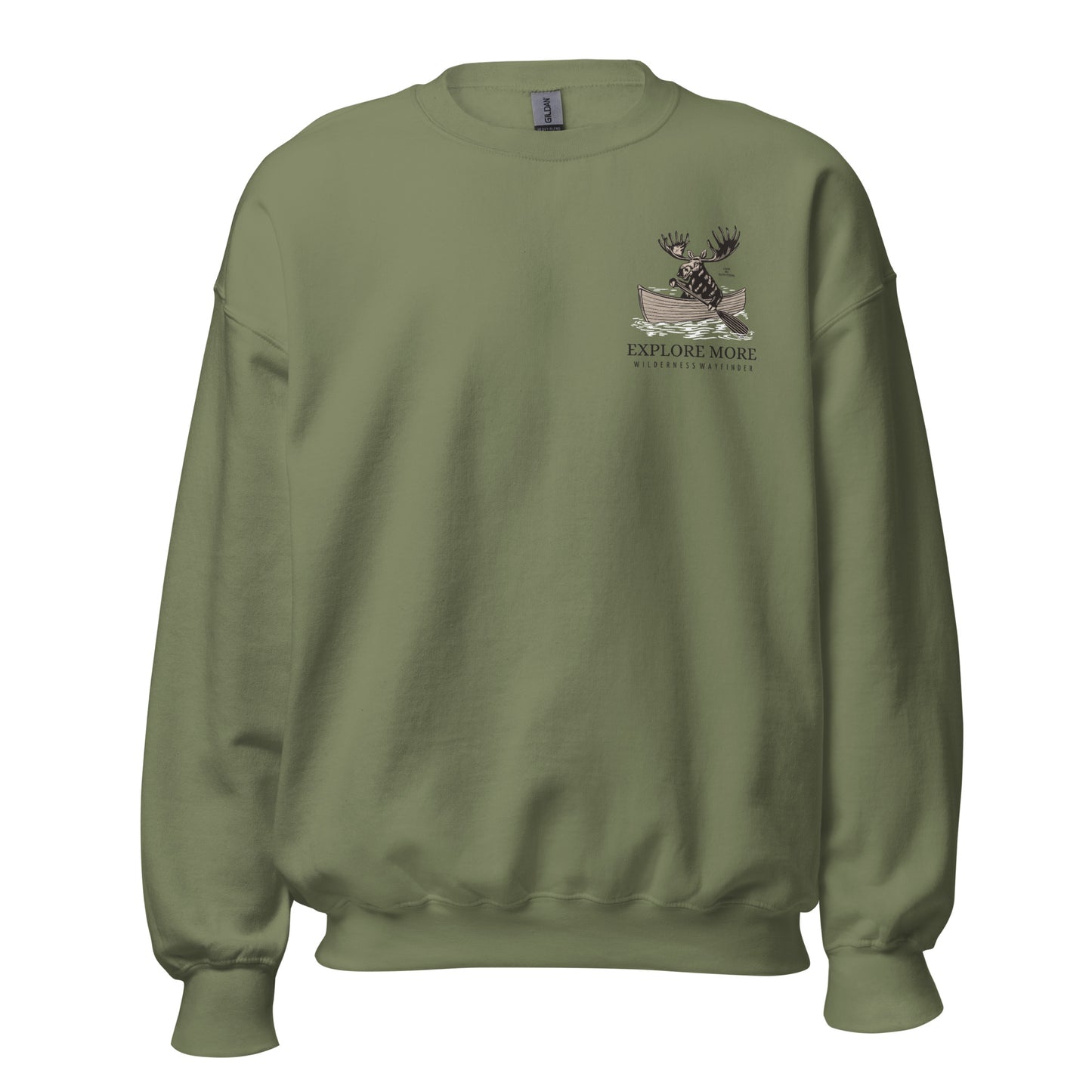 EXPLORING MOOSE crewneck sweatshirt