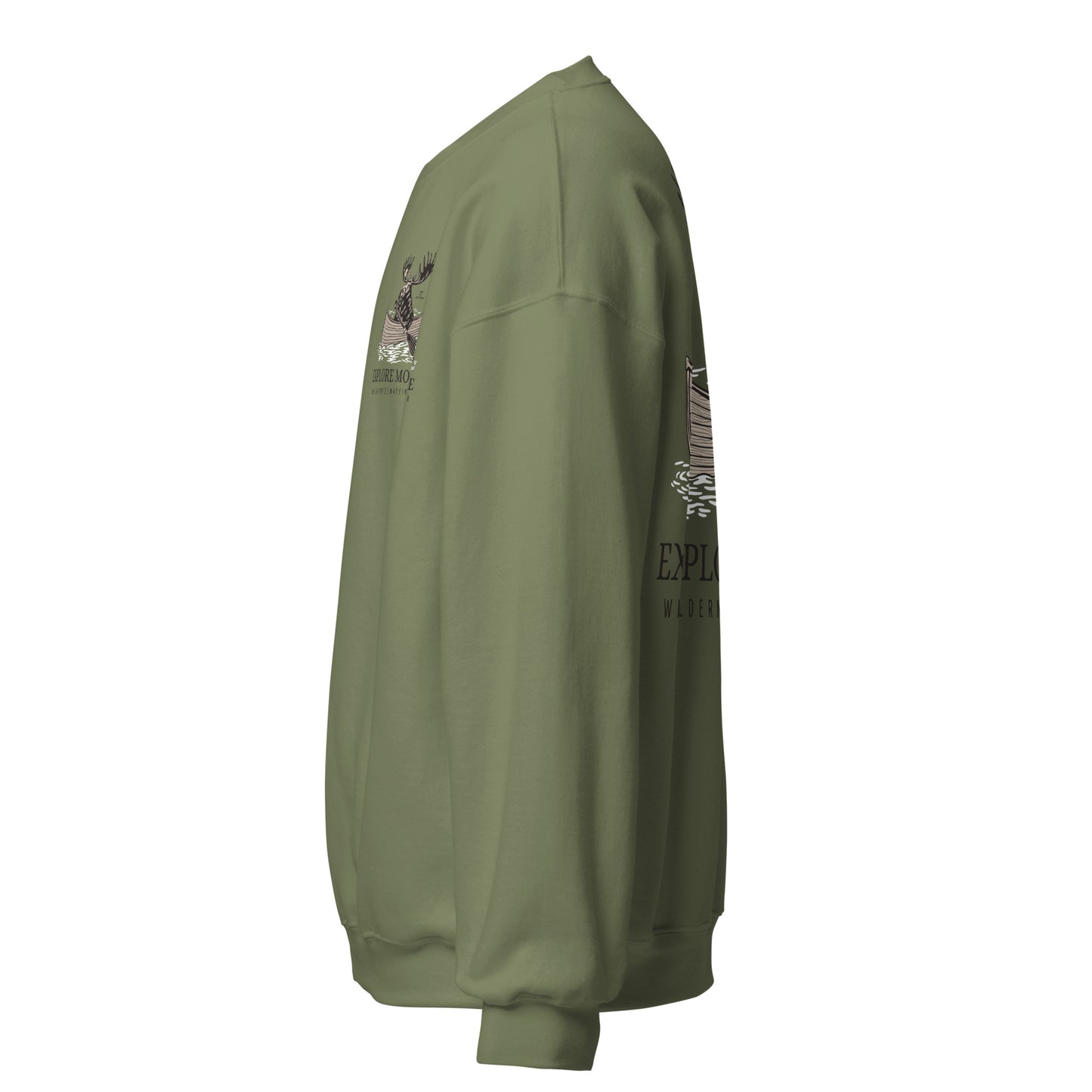 EXPLORING MOOSE crewneck sweatshirt