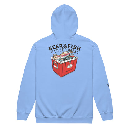 BEER&FISH zip hoodie