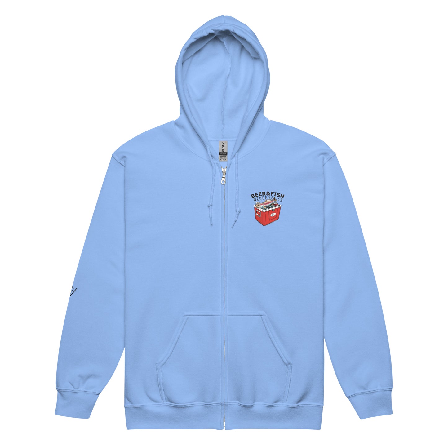 BEER&FISH zip hoodie