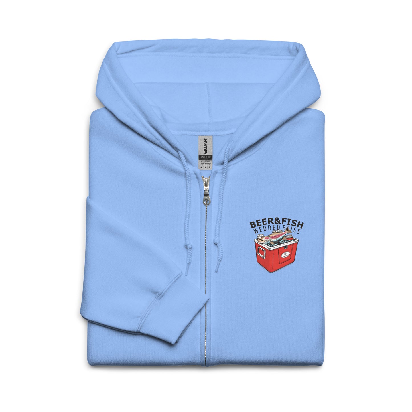 BEER&FISH zip hoodie