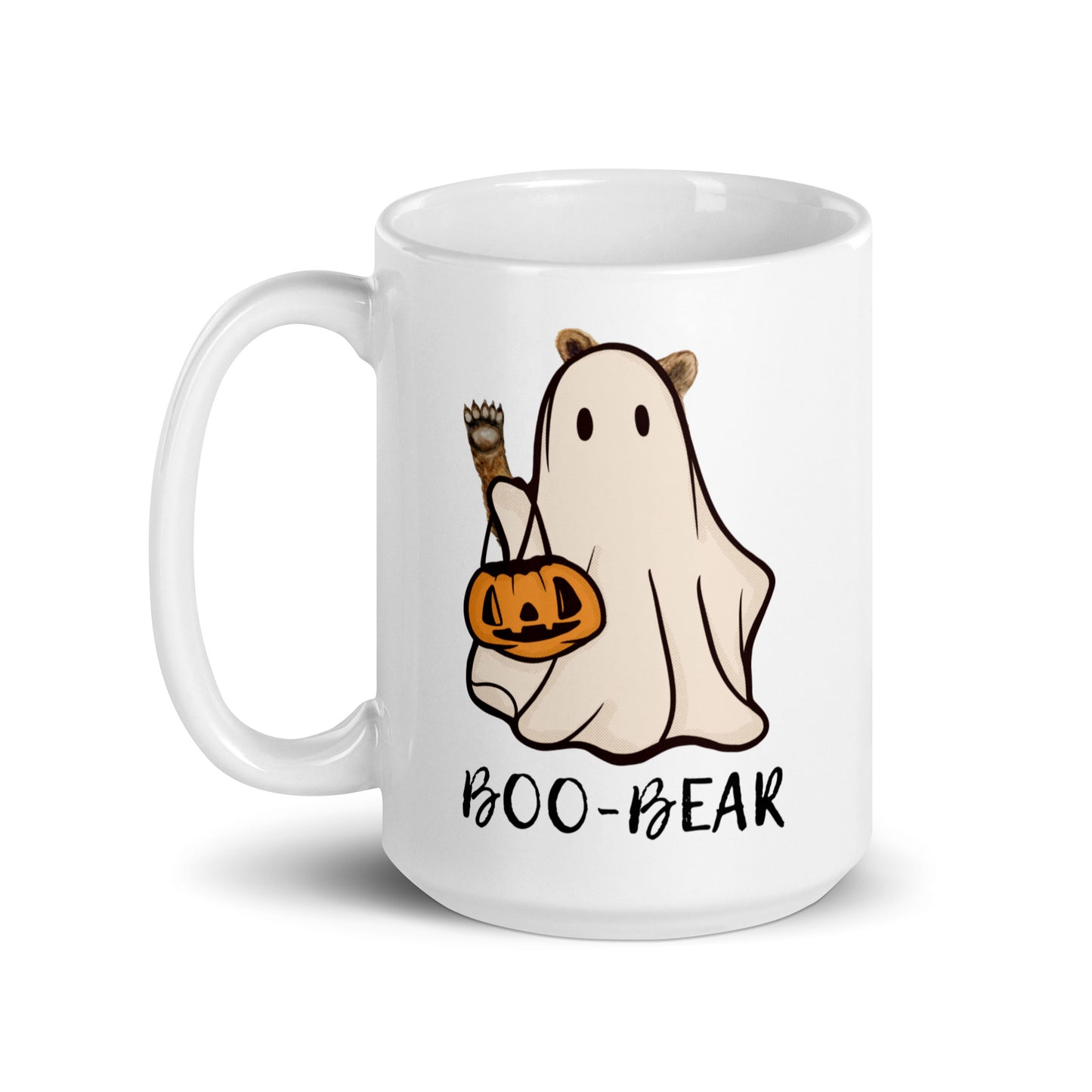 BOO-BEAR white glossy mug