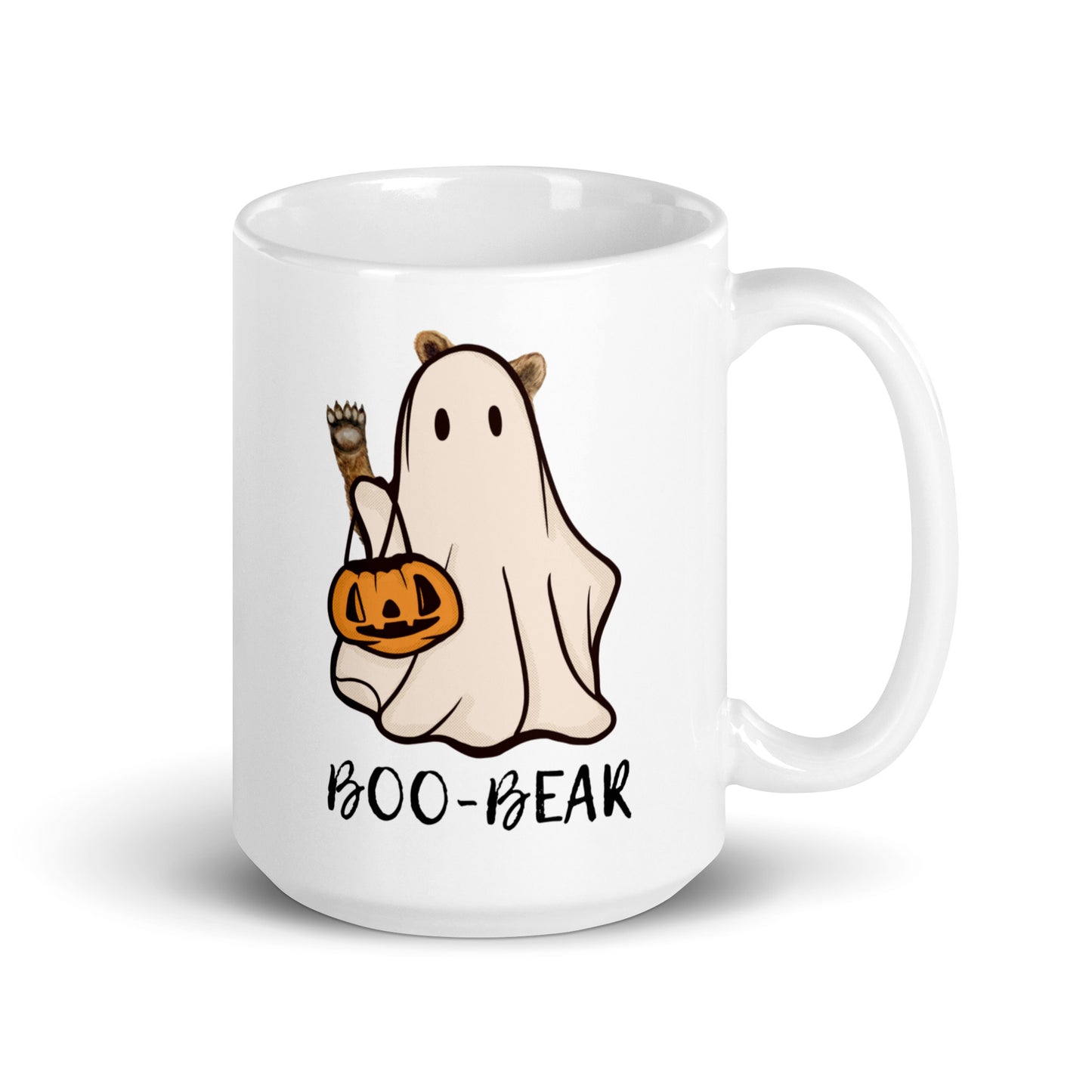 BOO-BEAR white glossy mug