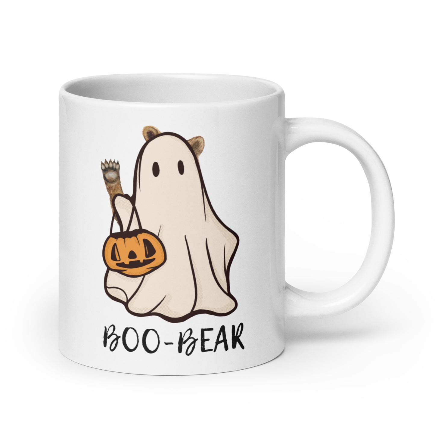 BOO-BEAR white glossy mug