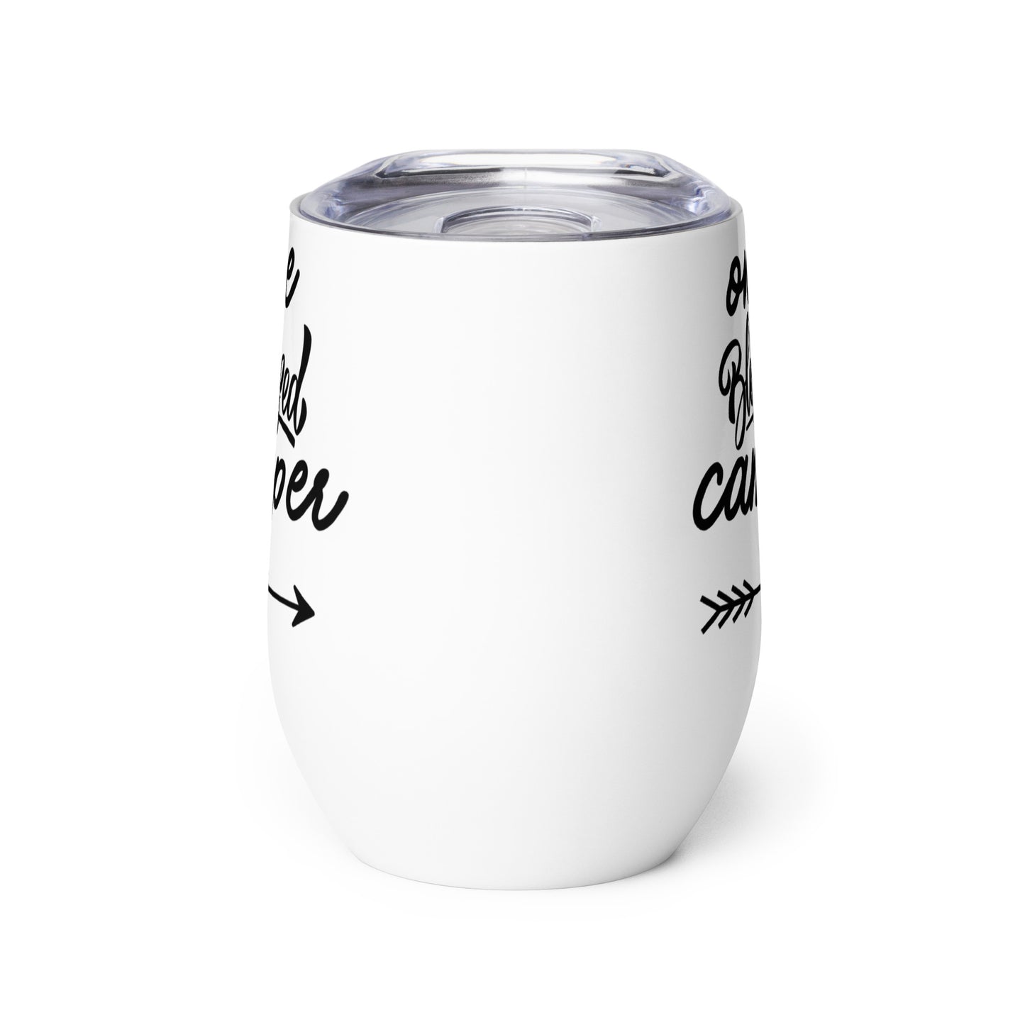 One Blessed Camper Wine Tumbler