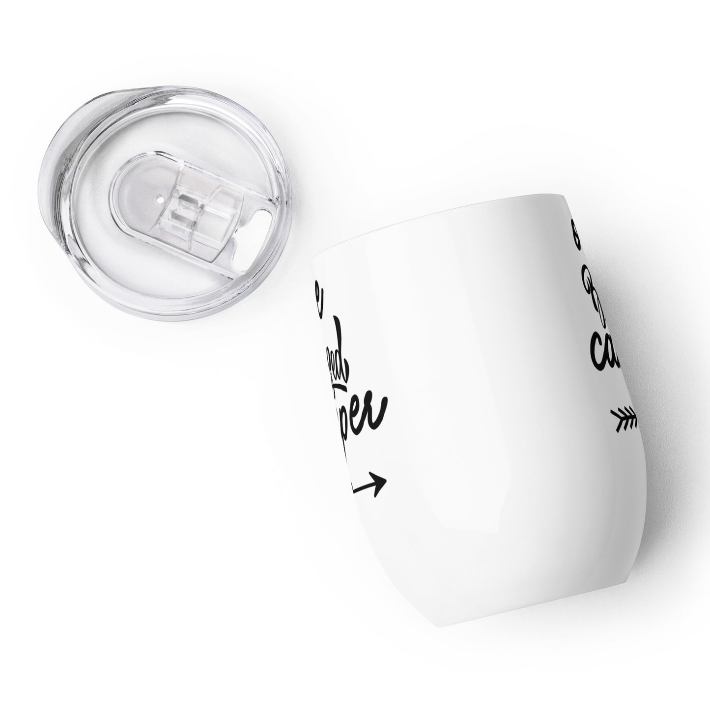 One Blessed Camper Wine Tumbler