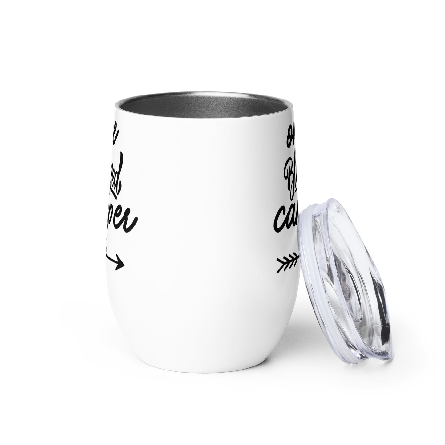One Blessed Camper Wine Tumbler