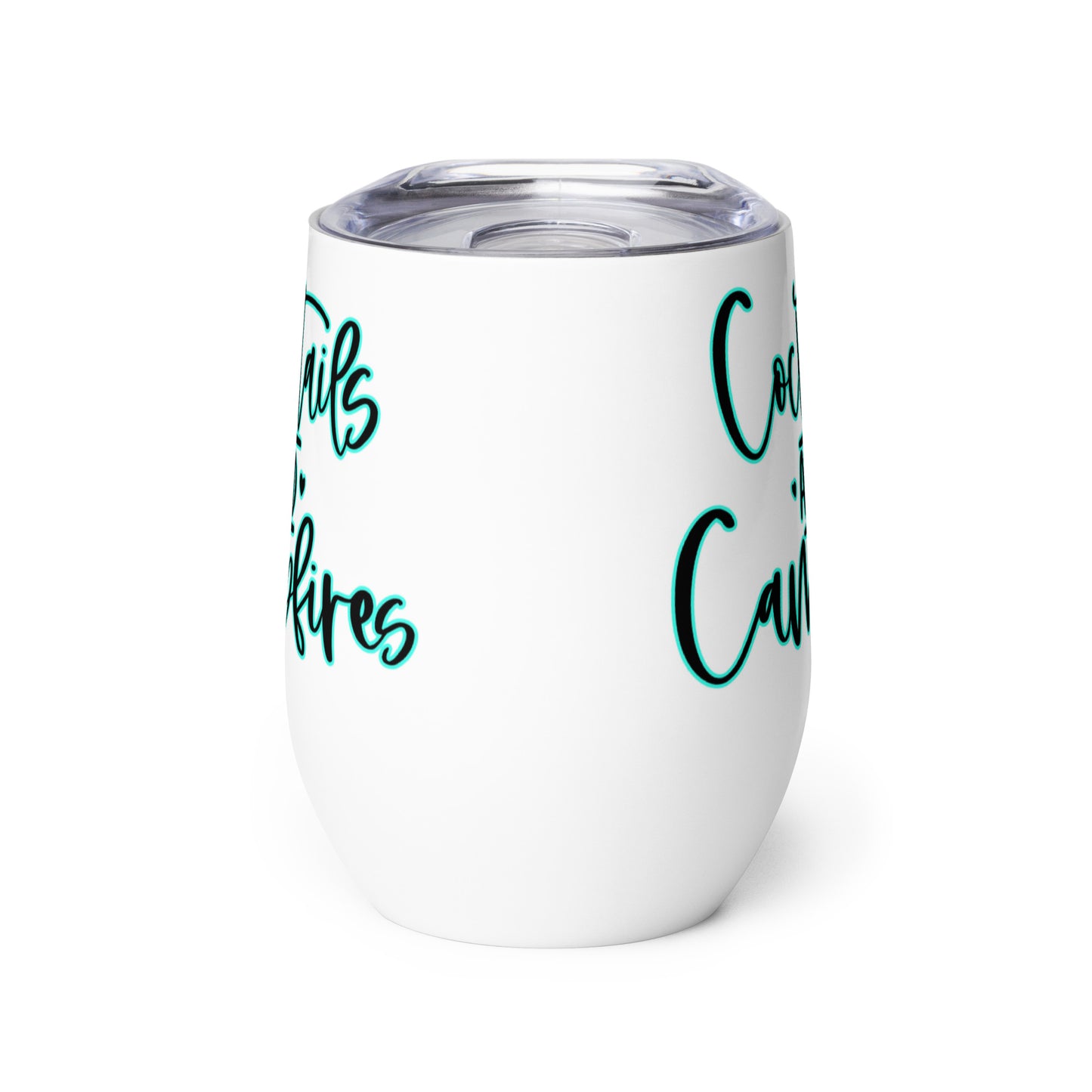 Cocktails & Campfires Wine Tumbler