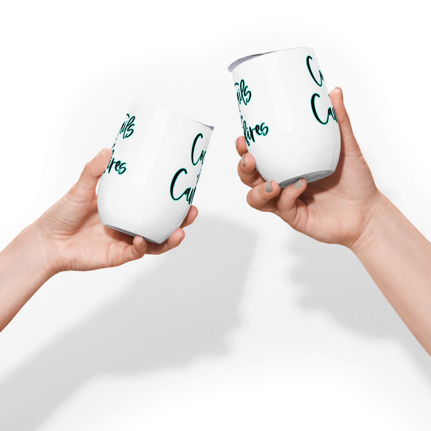 Cocktails & Campfires Wine Tumbler