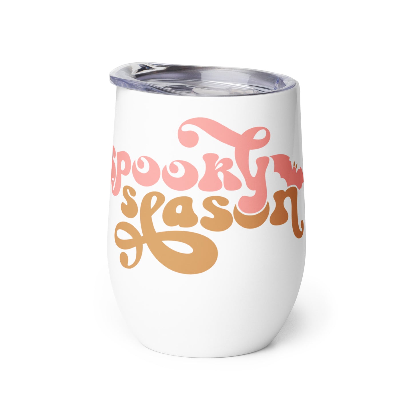 Vintage Spooky Season wine tumbler