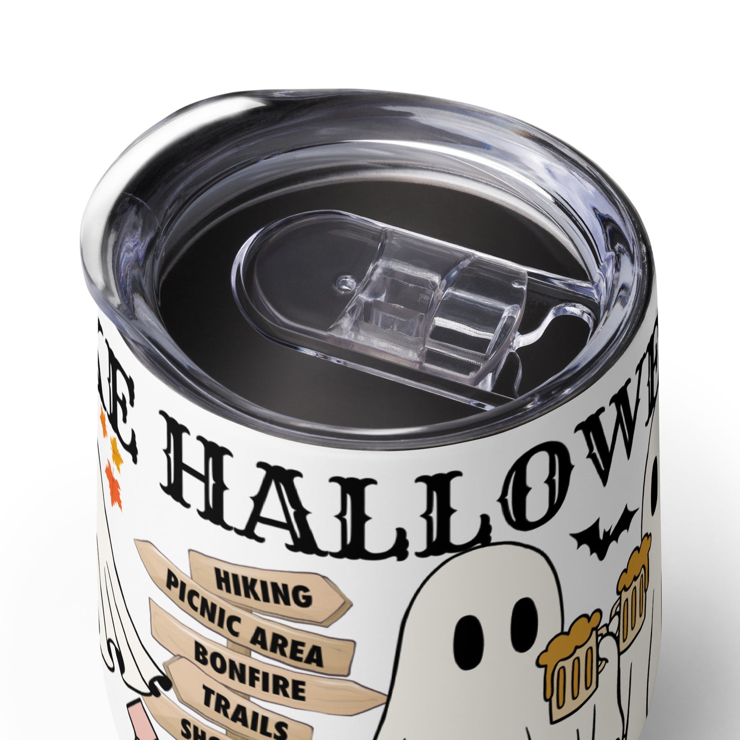 Vail Lake Halloween 2025 Wine Tumbler