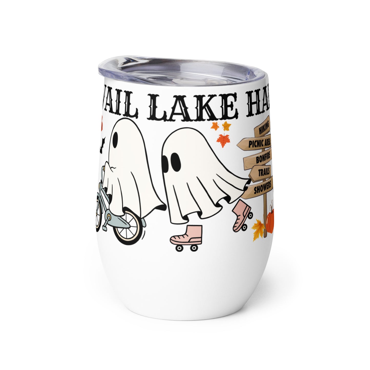 Vail Lake Halloween 2025 Wine Tumbler