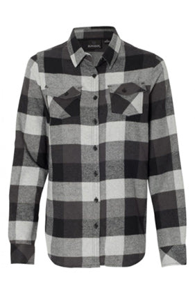 BURNSIDE Women's L/S Buffalo flannel grey