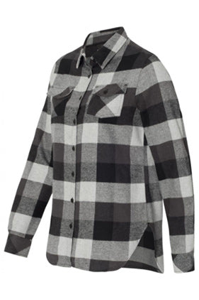 BURNSIDE Women's L/S Buffalo flannel grey