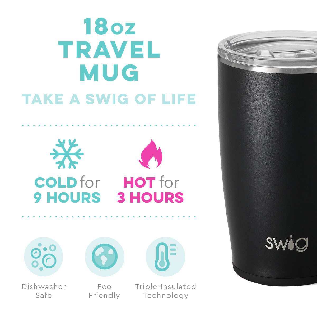 Swig 18oz Mug Matte Black