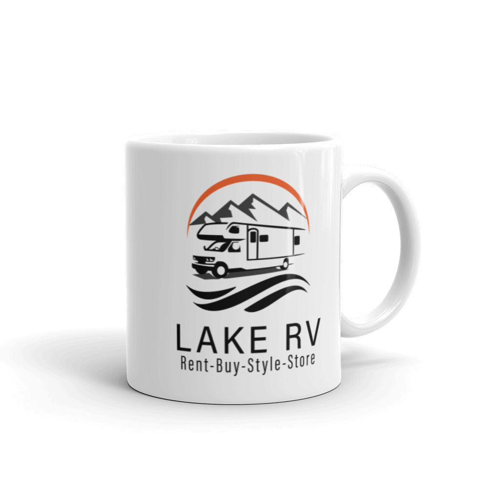 White Logo Glossy Mug