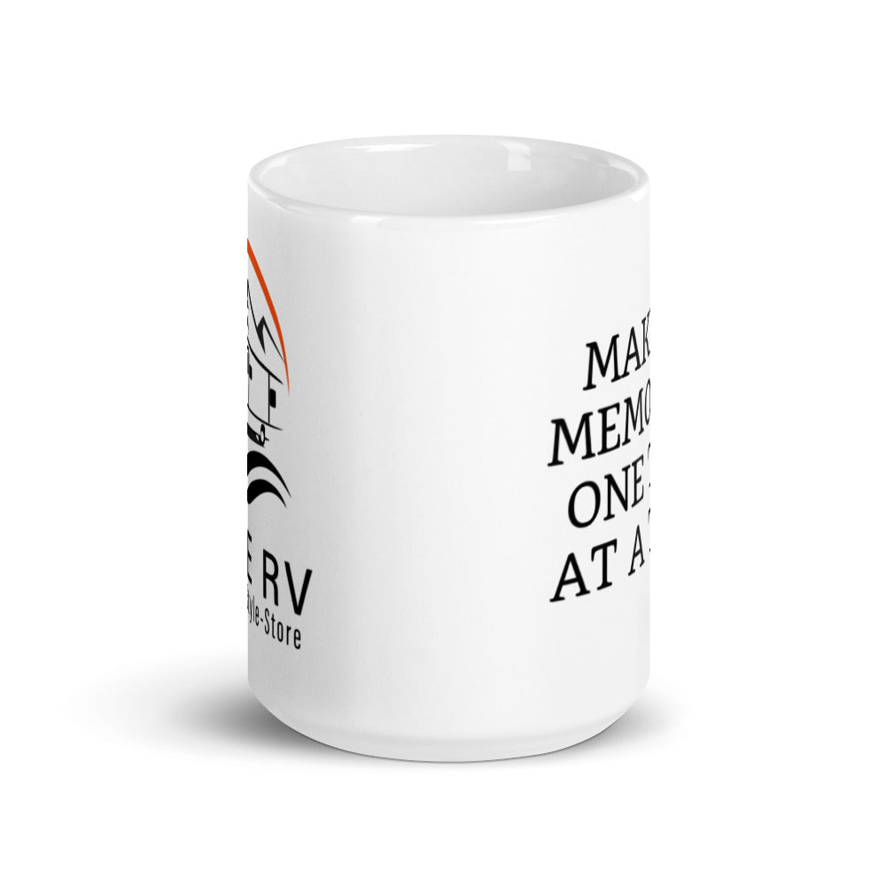 White Logo Glossy Mug