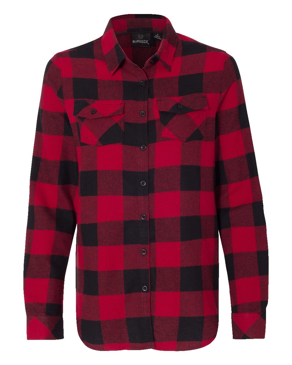 BURNSIDE Women's L/S Buffalo flannel red