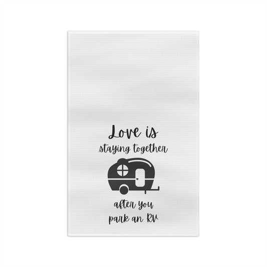 LOVE IS kitchen towel