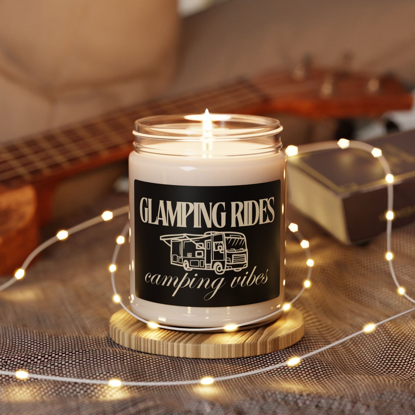 GLAMPING RIDES Scented Soy Candle, 9oz