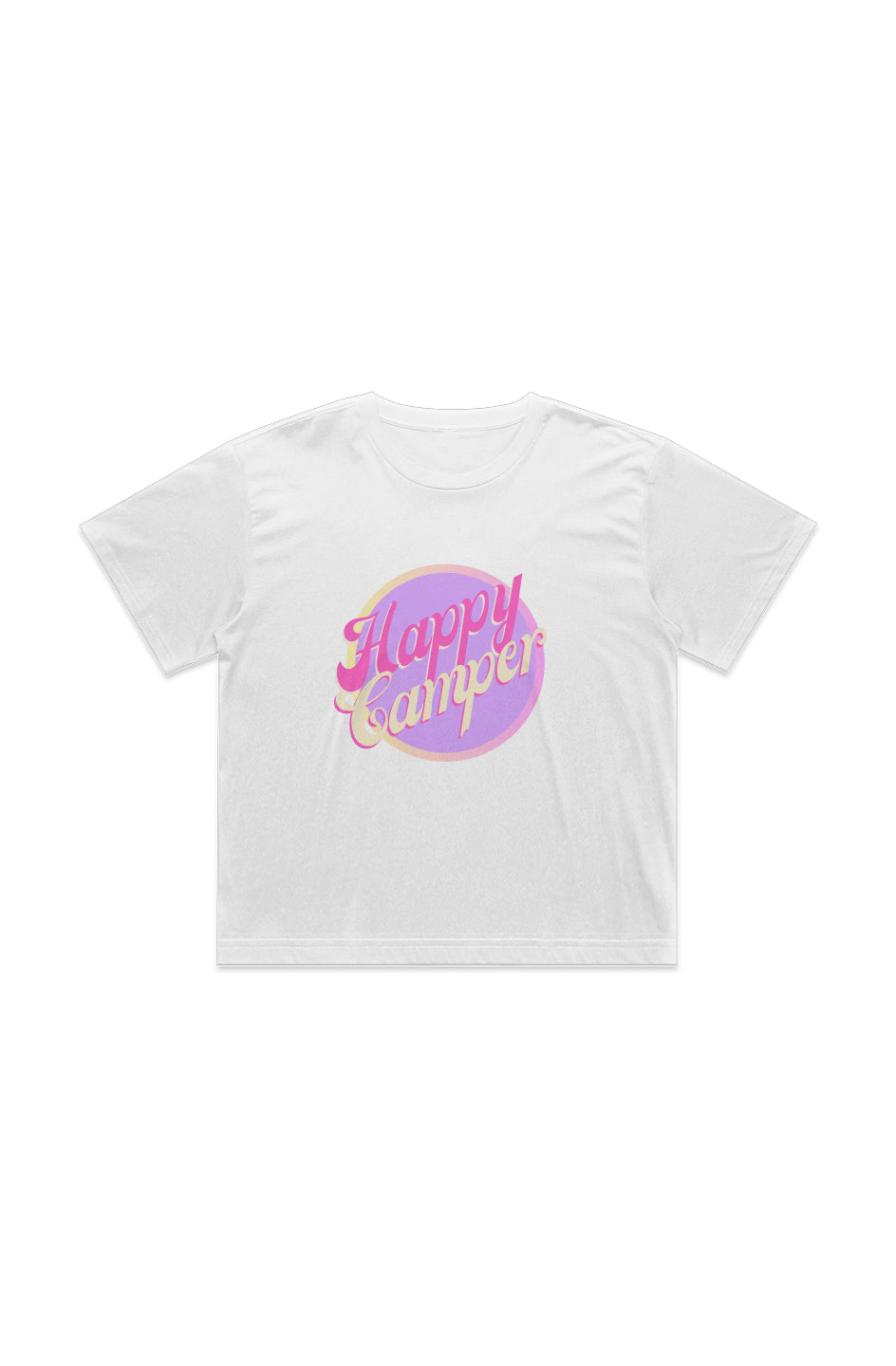 RETRO HAPPY CAMPER Martina Crop Tee