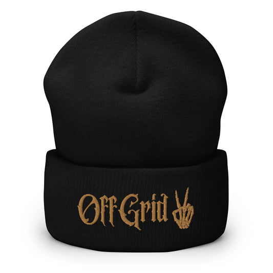 OFF GRID Embroidered Cuffed Beanie