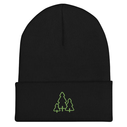 TREE Embroidered Cuffed Beanie