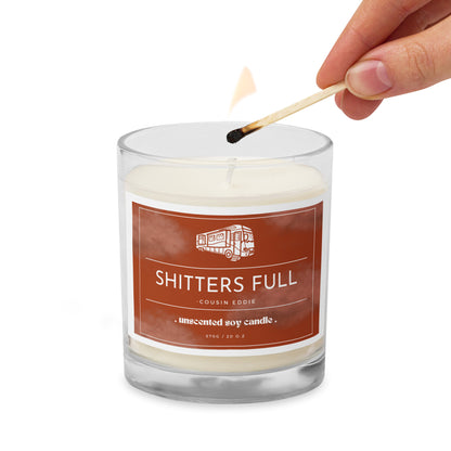 Shitter's Full candle