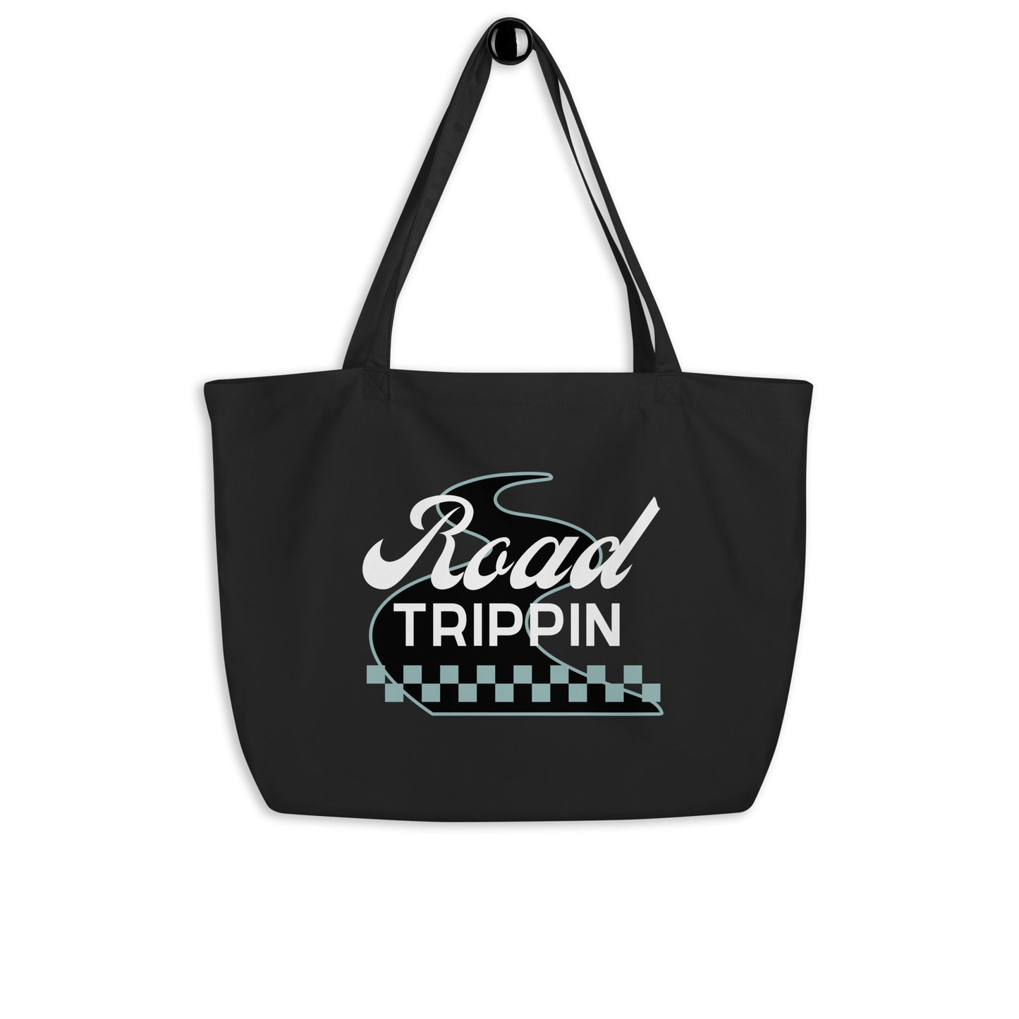 ROAD TRIPPIN large organic tote bag