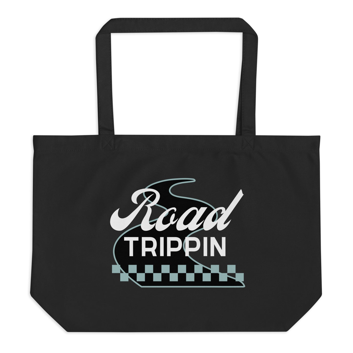 ROAD TRIPPIN large organic tote bag